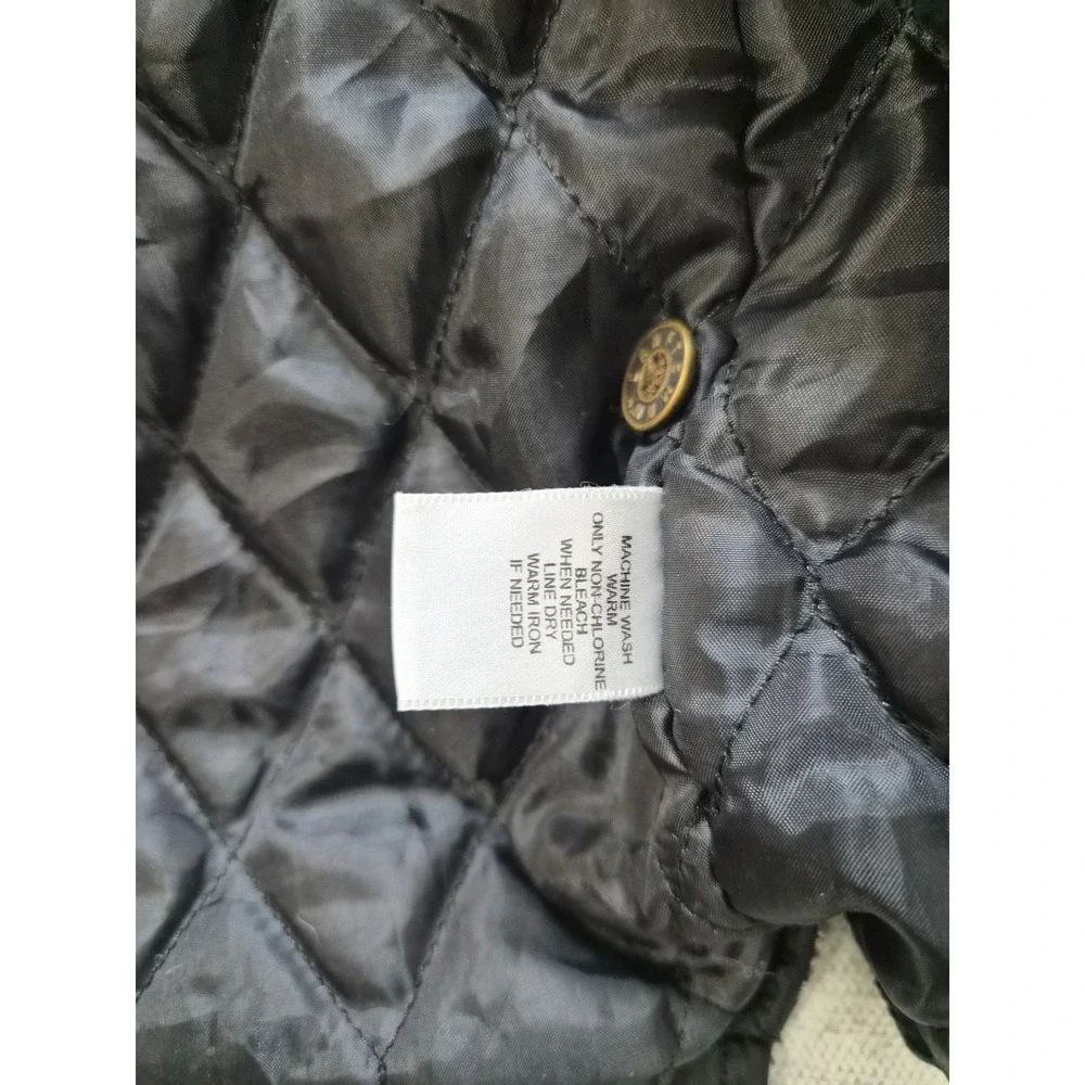 Craftsman Flannel Shirt Jacket Mens XL Black Gray Quilted Lined Hooded No Zip
